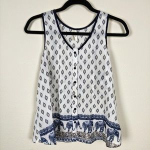 Live 4 Truth Indian Elephant Pattern Light Tank